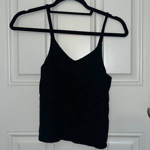 Sparkly Black Tank Top